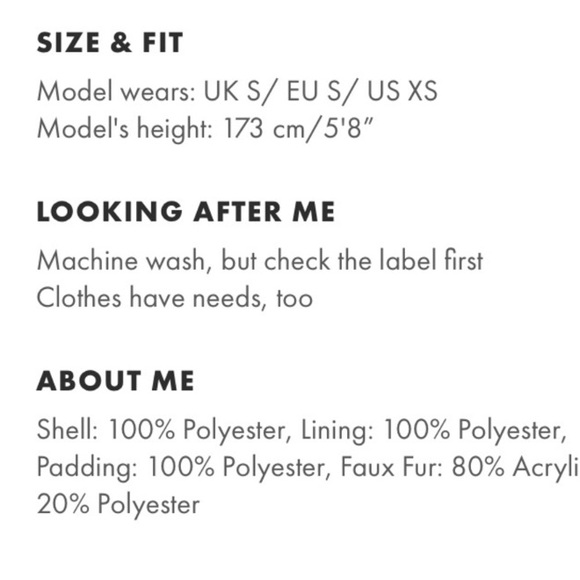 NWT ASOS puffer Jacket faux fur hood utility - Picture 6 of 6